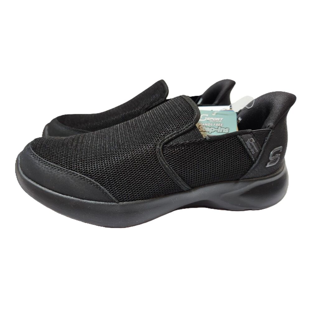S Sport by Skechers men's size 9 black Hands-Free Step-Ins